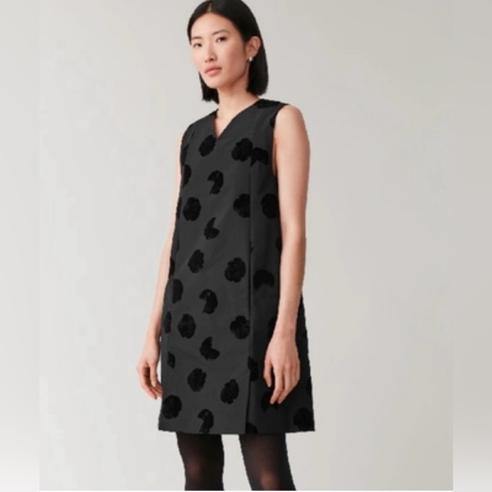 COS Floral Jacquard Sleeveless A-line Mini Dress